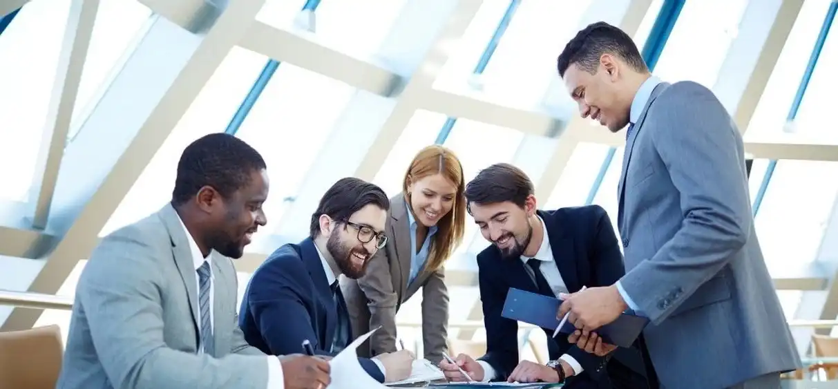 Professional team collaboration